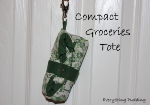 Compact Groceries Tote-Find out more at Everything Pudding