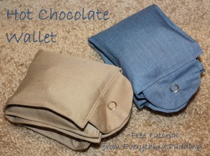 Hot Chocolate Wallet-A Free Tutorial from Everything Pudding, Use up your fabric scraps with this easy wallet that holds four hot chocolate mix packets and is perfect for travel or a camping trip